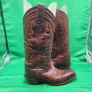 Justin Boots Rich Brown Heeled Boots